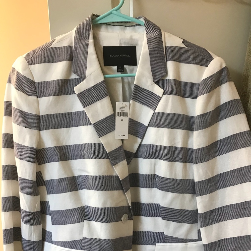 NWT Nautical Banana Republic Blazer